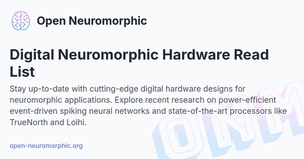 Social share preview for Digital Neuromorphic Hardware Read List