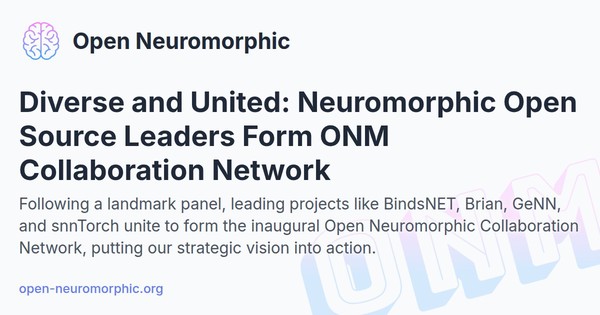 Social share preview for Diverse and United: Neuromorphic Open Source Leaders Form ONM Collaboration Network