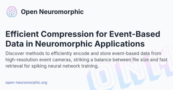 Social share preview for Efficient Compression for Event-Based Data in Neuromorphic Applications