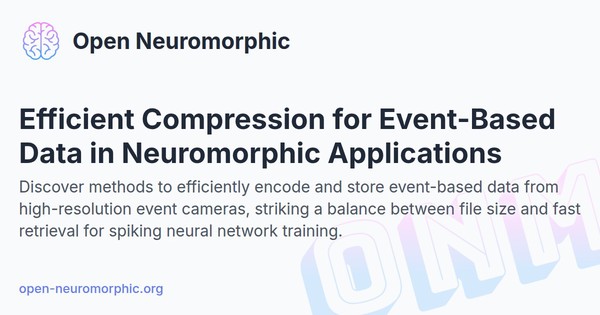 Social share preview for Efficient Compression for Event-Based Data in Neuromorphic Applications