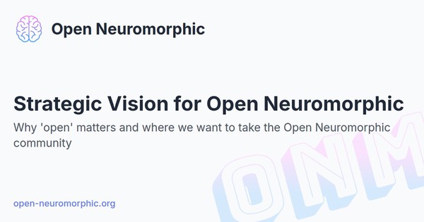 Social share preview for Strategic Vision for Open Neuromorphic