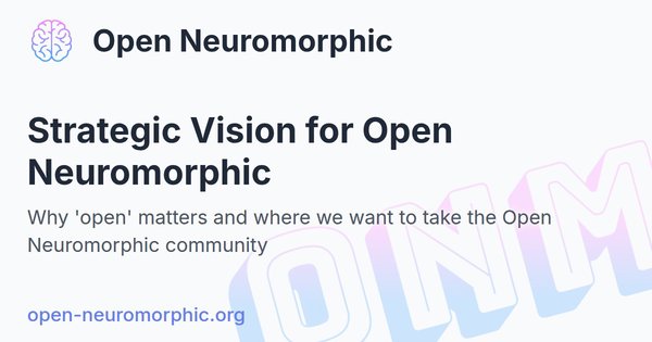 Social share preview for Strategic Vision for Open Neuromorphic