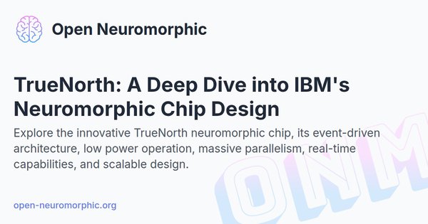 Social share preview for TrueNorth: A Deep Dive into IBM's Neuromorphic Chip Design