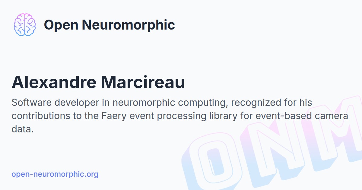 Alexandre Marcireau - Open Neuromorphic