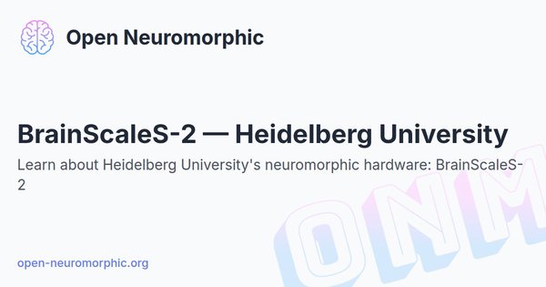 Social share preview for BrainScaleS-2 — Heidelberg University