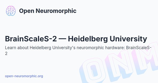 Social share preview for BrainScaleS-2 — Heidelberg University