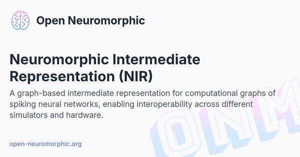 Social share preview for Neuromorphic Intermediate Representation (NIR)