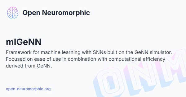 Social share preview for mlGeNN