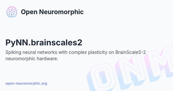 Social share preview for PyNN.brainscales2